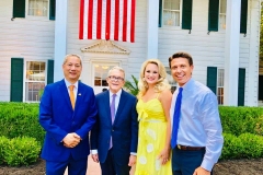 Ron Falconi with Governor Mike DeWine and Mayor & Mrs. Matt Miller in Ashland